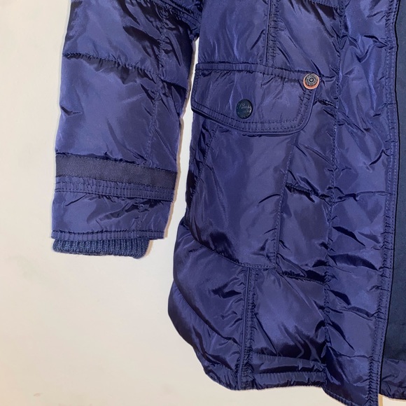 Women’s Large Navy Khujo Winter Jacket w/ faux fur trim - Picture 4 of 11